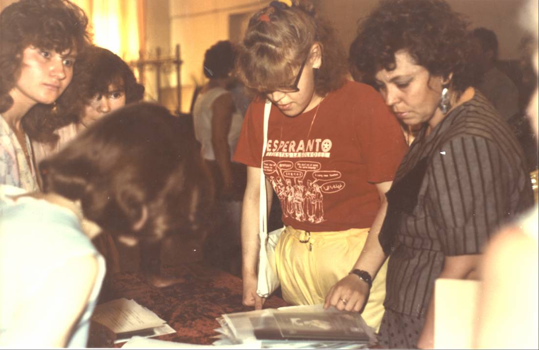 Эсперантисты из Болгарии, Японии, Полтавы, Ростова на праздновании 100-летия В.Я. Ерошенко